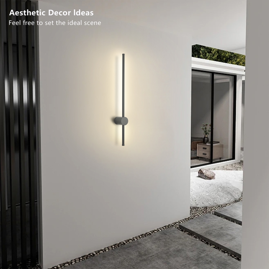 Brilagi - LED уличный настенный светильник AURA LED/12W/230V 3000K IP54 65 cm антрацит