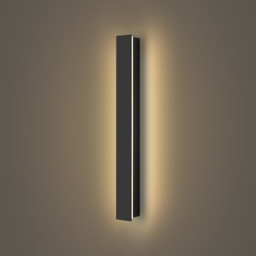 Brilagi - Светодиодный уличный настенный светильник LINEAR, 12 Вт/230 В, 3000 K, IP65, 50 см, черный