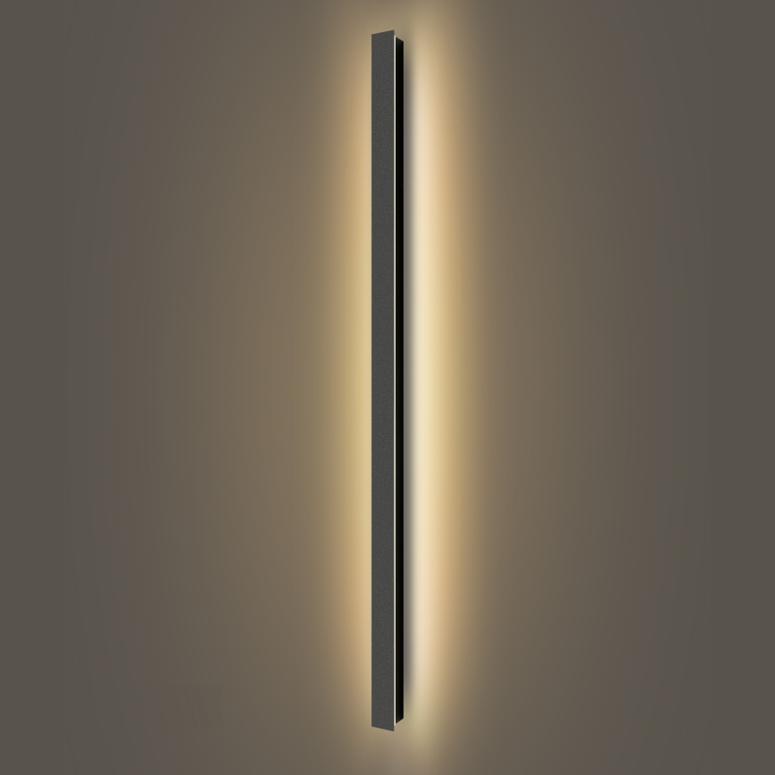 Brilagi - Светодиодный уличный настенный светильник LINEAR LED/32W/230V 3000K IP65 140 cm черный