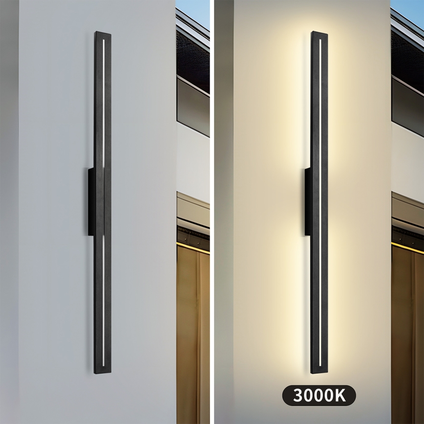 Brilagi - LED наружный настенный светильник LINEO LED/24 Вт/230 В 3000K IP65 100 см черный