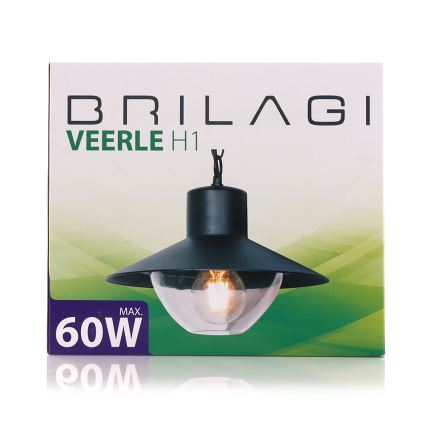 Brilagi - Светодиодный уличный подвесной светильник VEERLE 1xE27/60W/230V IP44