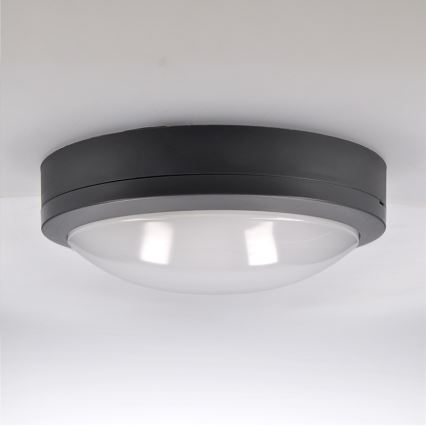 Brilagi - Светодиодный уличный потолочный светильник LED/20W/230V диаметр 23 см IP54 антрацит