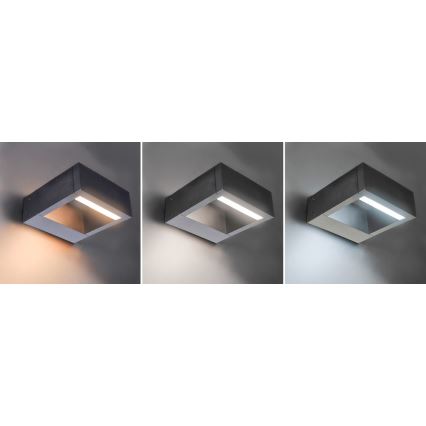 Brilagi - Уличный светодиодный настенный светильник RAGUSA LED/7W/230V 3000/4000/6000K антрацит IP54