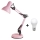 Brilagi - Светодиодная настольная лампа ROMERO 1xE27/10W/230V розовая