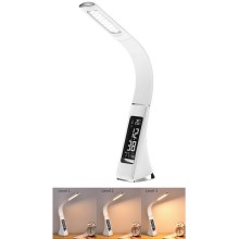 Brilagi - Светодиодная настольная лампа с регулированием яркости и дисплеем PELLE LED/7W/230V белый