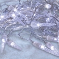 Brilagi - Светодиодная рождественская уличная гирлянда 50xLED/8 режимов/3xAA 8м IP44 холодный белый
