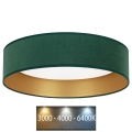 Brilagi - Светодиодный потолочный светильник диаметр 40 см VELVET LED/24W/230V 3000/4000/6400K зеленый/золотой