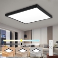Brilagi - Светодиодный потолочный светильник с регулированием яркости для ванной комнаты FRAME SMART LED/50W/230V 3000-6000K IP44 черный + дистанционное управление