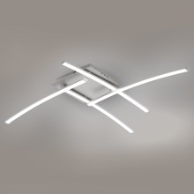 Brilagi - Светодиодный потолочный светильник STRIPES LED/32W/230V серебристый