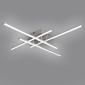 Brilagi - Светодиодный потолочный светильник STRIPES LED/37W/230V серебристый