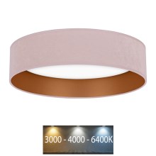 Brilagi - Светодиодный потолочный светильник VELVET LED/12W/230V диаметр 30 см 3000K/4000K/6400K розовый/золотой