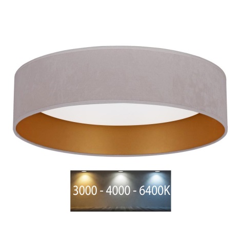 Brilagi - Светодиодный потолочный светильник VELVET LED/24W/230V диаметр 40 см 3000/4000/6400K кремовый/золотой