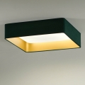 Brilagi - Светодиодный потолочный светильник VELVET SQUARE LED/24W/230V зеленый