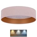 Brilagi - Светодиодный потолочный светильник VELVET STAR LED/24W/230V диаметр 40 см 3000K/4000K/6400K розовый/золотой