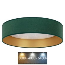 Brilagi - Светодиодный потолочный светильник VELVET STAR LED/24W/230V диаметр 40 см 3000K/4000K/6400K зеленый/золотистый
