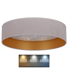 Brilagi - Светодиодный потолочный светильник VELVET STAR LED/24W/230V диаметр 40 см 3000K/4000K/6400K кремовый/золотистый