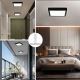 Brilagi - Светодиодный потолочный светильник с регулированием яркости для ванной комнаты FRAME SMART LED/24W/230V 3000-6000K IP44 черная + дистанционное управление