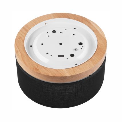 Brilagi - Світлодіодний стельовий світильник BELLADONNA 1xE27/15W/230V діам. 30 см чорний/дуб