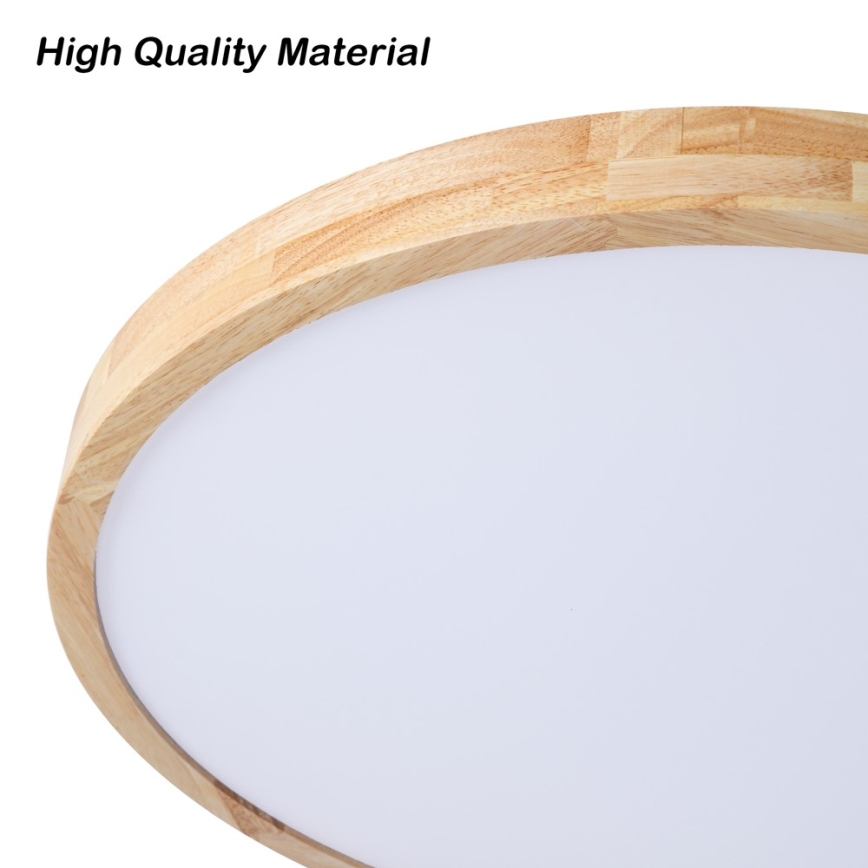 BRILAGI - димований LED стельовий світильник WOODLINE LED/72W/230V 3000-6000K дуб, діаметр 60 см + пульт дистанційного керування