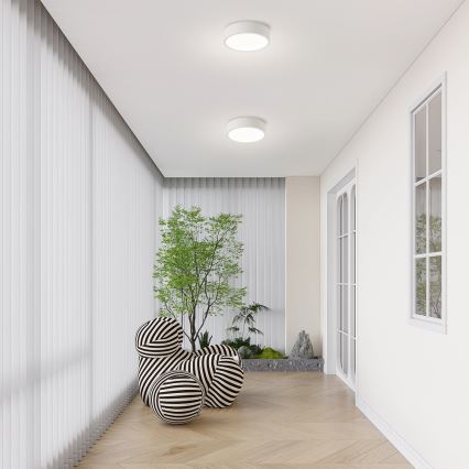 Brilagi - LED стельовий світильник з регульованою яскравістю POOL LED/18W/230V 3000-6000K 20 см білий + дистанційне керування