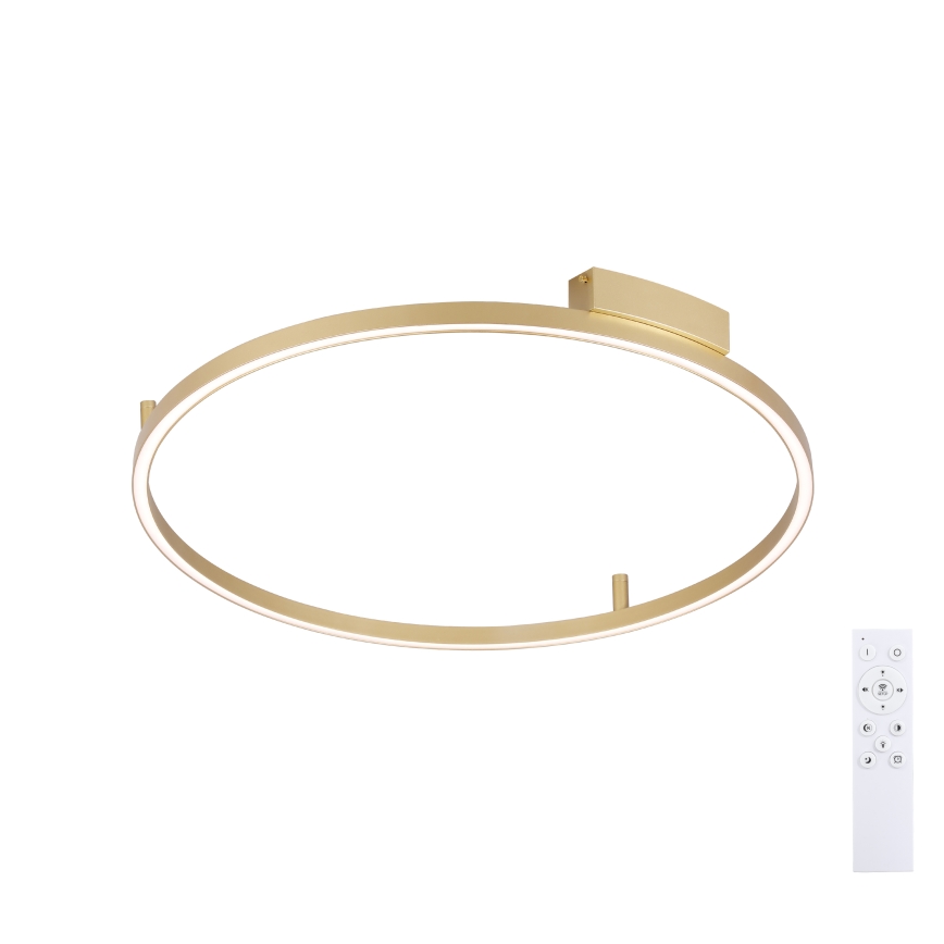 Brilagi - Димований LED стельовий світильник PORTOFINO LED/60W/230V 3000-6000K діам. 80 cm золотий + пульт дистанційного керування