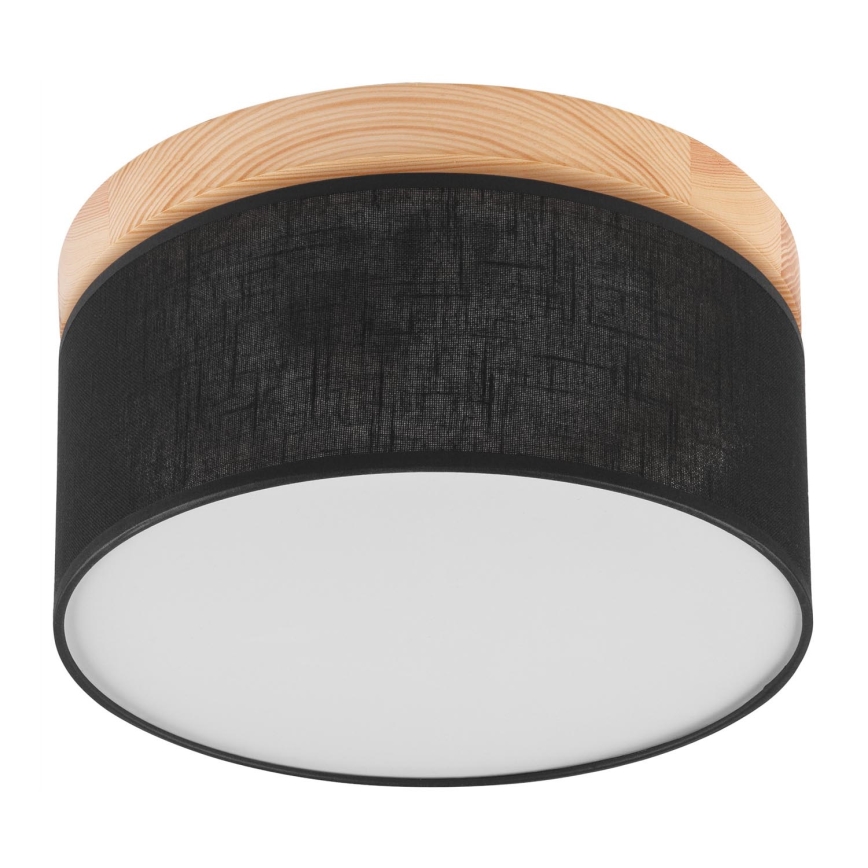 Brilagi - Світильник стельовий LED BELLADONNA 1xE27/15W/230V діам. 30 см чорний/сосна