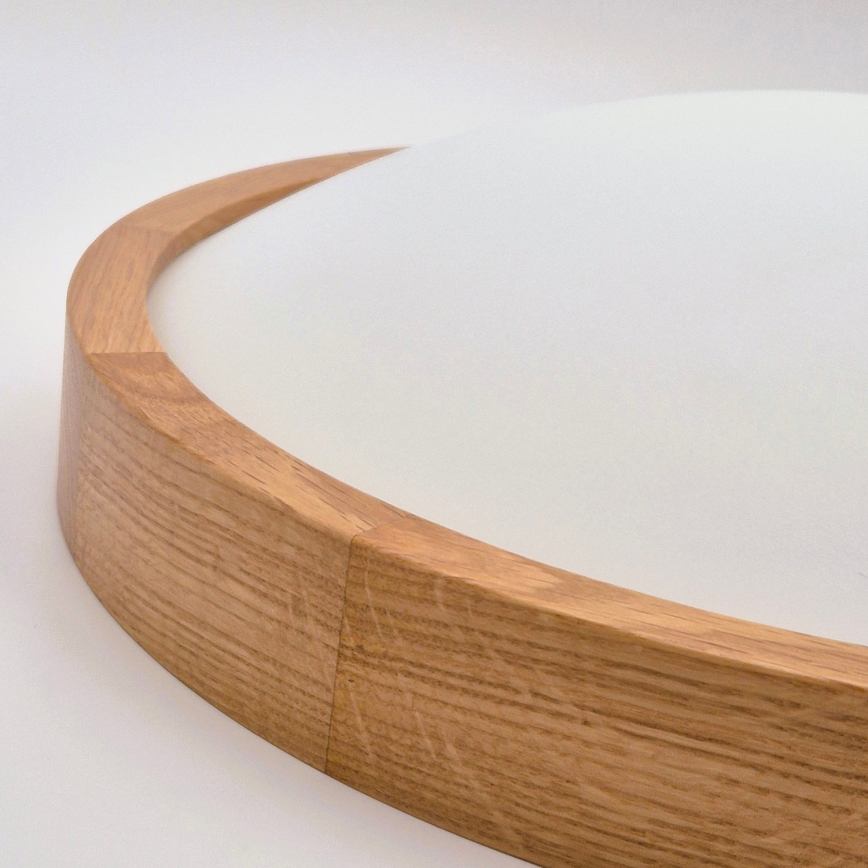 Brilagi - Світлодіодний стельовий світильник CARVALHO SLIM 3xE27/60W/230V дуб діам. 47 см