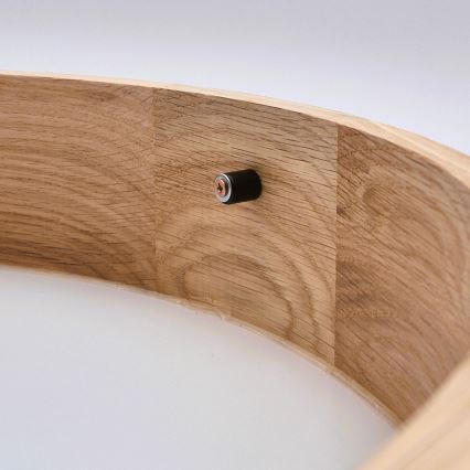 Brilagi - Світлодіодний стельовий світильник CARVALHO SLIM 3xE27/60W/230V дуб діам. 47 см