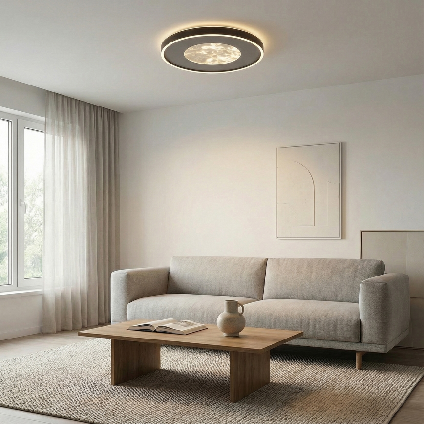 Brilagi - Димований LED стельовий світильник VIRELA LED/86W/230V 3000-6000K діаметр 50 см + пульт дистанційного керування