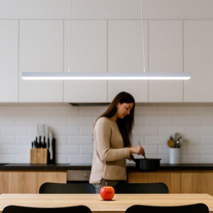 Брілагі - світлодіодна люстра на тросі АКСІС 30 Вт/230 В 120 см біла