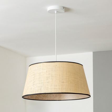 Брілагі - світлодіодна люстра на тросі ЦЕРІА 1хЕ27/40Вт/230В діаметр 50 см бежова
