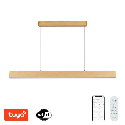 Brilagi - диммерна LED-люстра SLEEKLINE SMART LED/40W/230V Wi-Fi Tuya дубовий декор + пульт дистанційного керування
