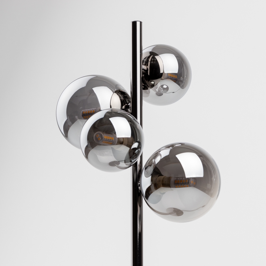 Brilagi - Світлодіодна настільна лампа MILLA 4xG9/3W/230V глянцевий хром/димчастий