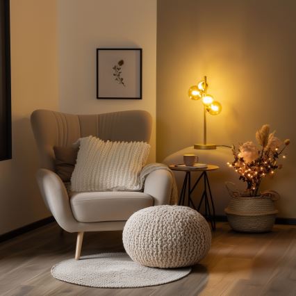 Brilagi - Світлодіодна настільна лампа MILLA 4xG9/3W/230V золотий