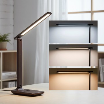 Brilagi - світлодіодна настільна лампа MODO з регульованою яскравістю LED/7W/230V 3000/4000/6500K коричнева