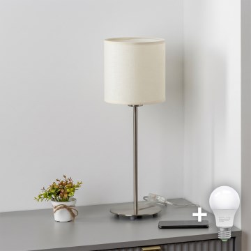BRILAGI - Світлодіодна настільна лампа NUBILA 1xE27/60W/230V кремова