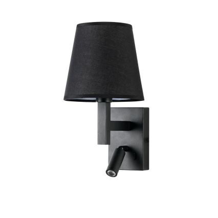Brilagi - Світлодіодна настінна лампа DEYA 1xE14/40W/230V + LED/3W чорний