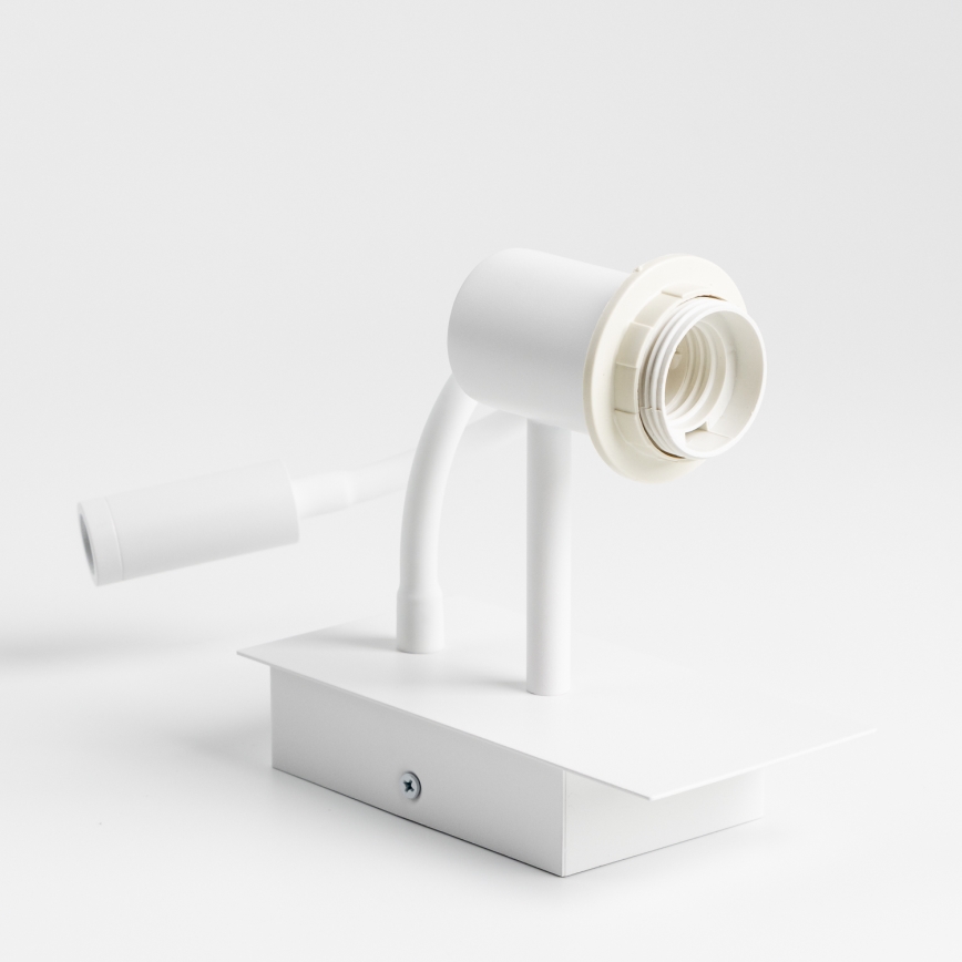 Brilagi - LED Гнучка настінна лампа NUBILA 1xE27/25W/230V + LED/3W білий/сірий