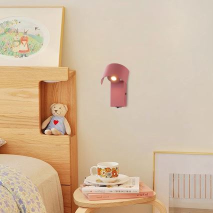 Brilagi - Світлодіодна настінна лампа VASTO LED/3W/230V червоний burgundy