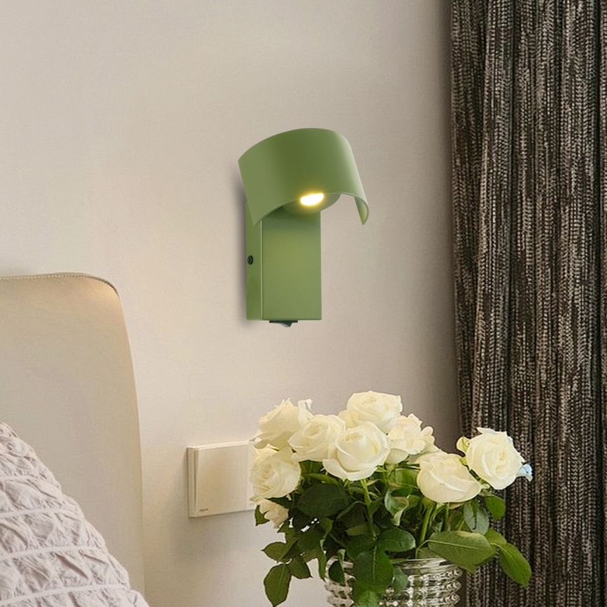 Brilagi - Світлодіодна настінна лампа VASTO LED/3W/230V зелений