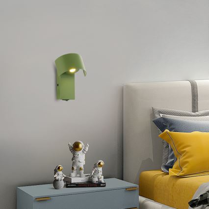 Brilagi - Світлодіодна настінна лампа VASTO LED/3W/230V зелений