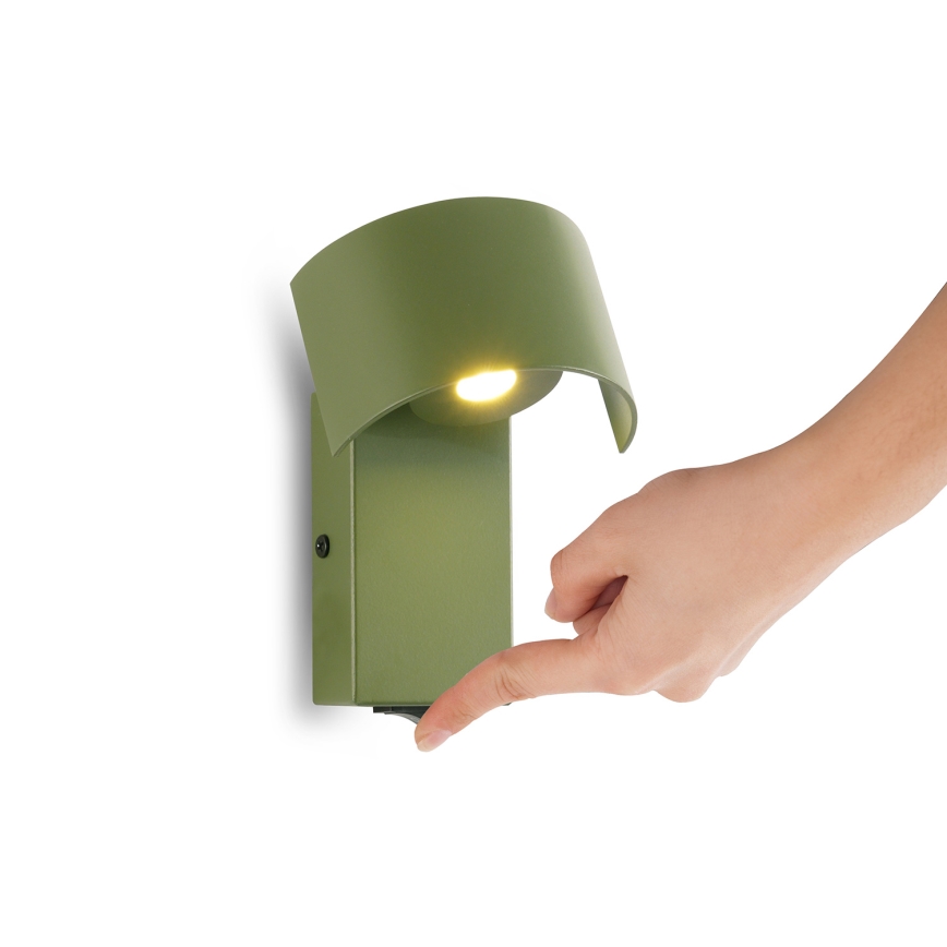 Brilagi - Світлодіодна настінна лампа VASTO LED/3W/230V зелений