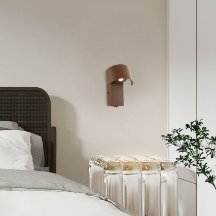 Brilagi - Світлодіодна настінна лампа VASTO LED/3W/230V коричневий