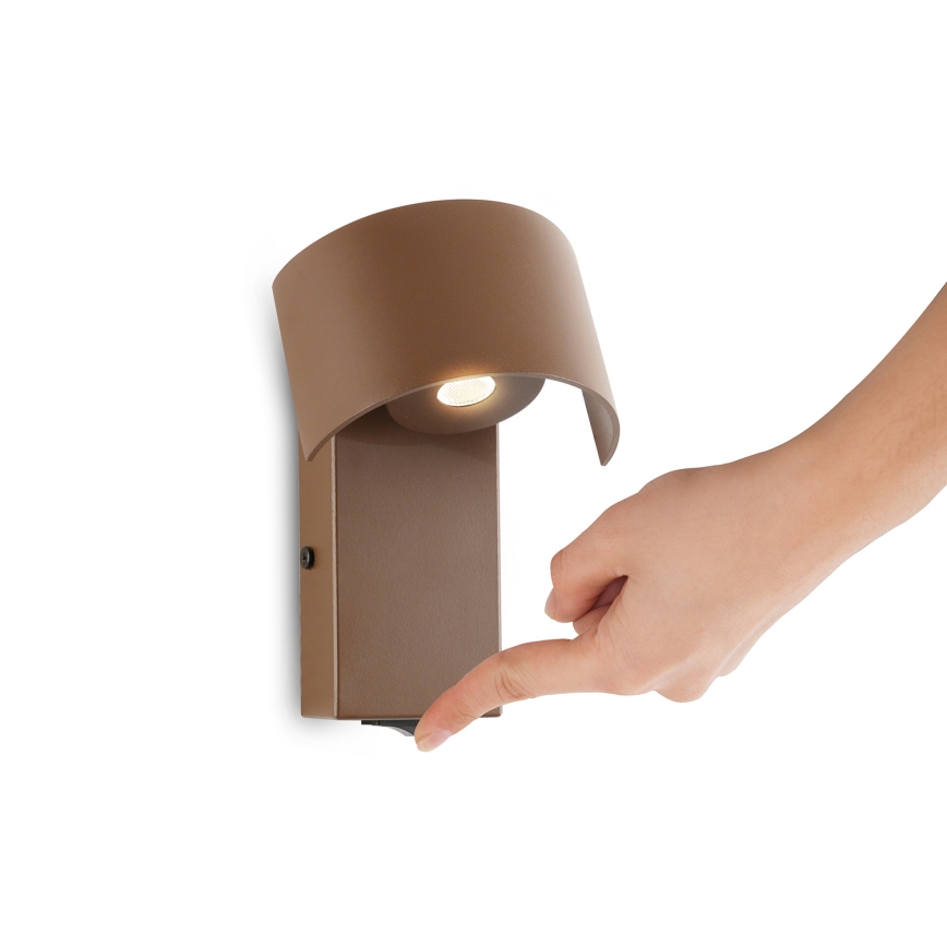 Brilagi - Світлодіодна настінна лампа VASTO LED/3W/230V коричневий