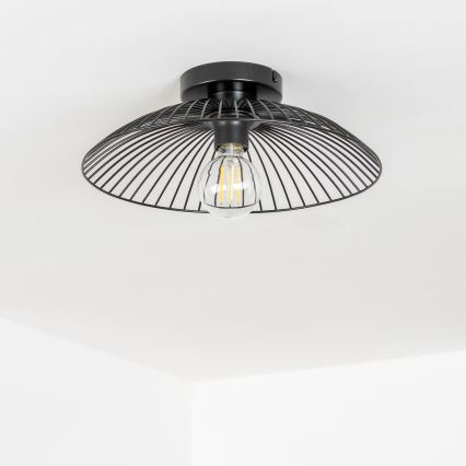 Brilagi - Світлодіодна накладна люстра CERIA WIRE 1xE27/40W/230V діаметр 38 см чорна