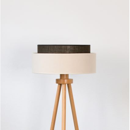 Брілагі - світлодіодна підлогова лампа у стилі бохо 1xE27/15W/230V кремова/коричнева