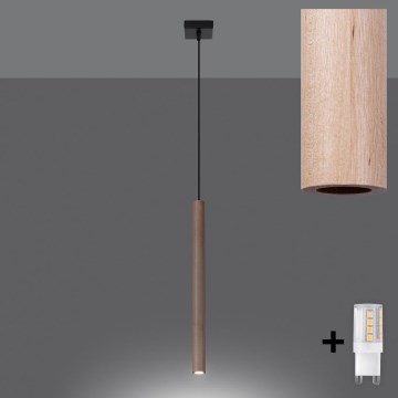 Brilagi - Світлодіодна підвісна люстра DRIFA 1xG9/4W/230V дерево