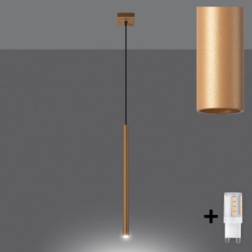 Brilagi - Світлодіодна підвісна люстра DRIFA 1xG9/4W/230V золотий