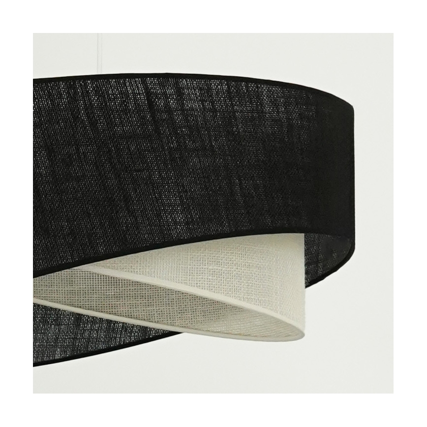 Brilagi - Світлодіодна підвісна люстра LYRA 1xE27/15W/230V чорний/кремовий