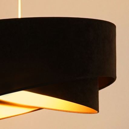 Brilagi - Світлодіодна підвісна люстра LYRA 1xE27/15W/230V темно-коричневий/золотий